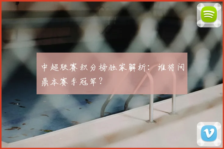 中超联赛积分榜独家解析：谁将问鼎本赛季冠军？